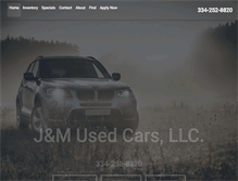 Tablet Screenshot of jmusedcars.com